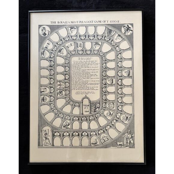 Framed ROYALL & MOST PLEASANT GAME OF Y GOOSE - Picture 6 of 6